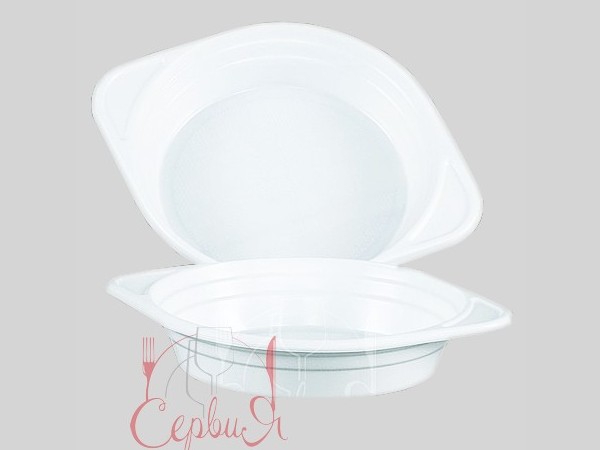 Миска 350мл белая 100шт_3