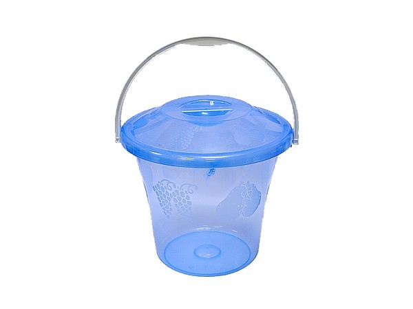 Відро пластиковое з кришкою Елегант 6л 18405_1