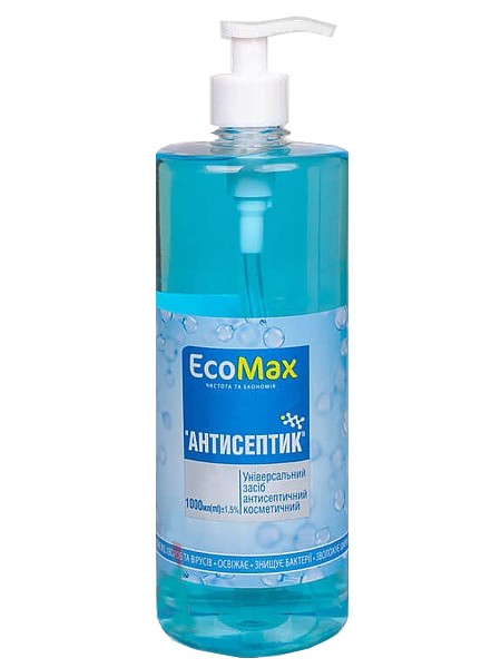 Засіб універсальне антисептич. косметич. Антисептик EcoMax 1л PRO 25486920_1