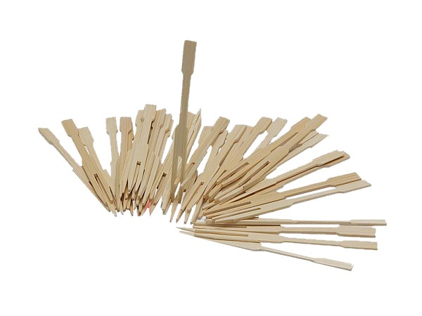 Шпажка-виделка бамбукова 9см 100шт_1