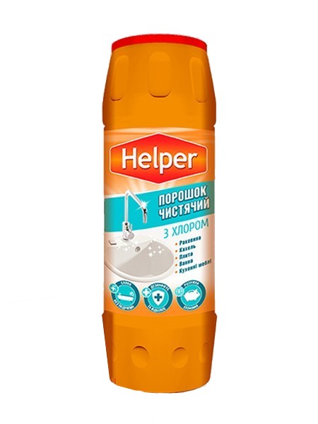Засіб для чищення з хлором 500г Helper 190700148_1