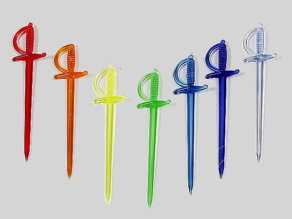 Шпажка для канапе "Шпага" 7,5см асорті 1000шт АД_2