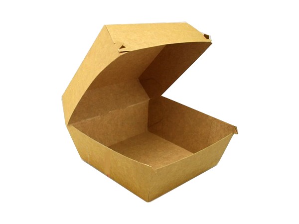 Бокс картон. для бургера 130х130х100мм 300мл крафт/крафт 100шт 013878_1