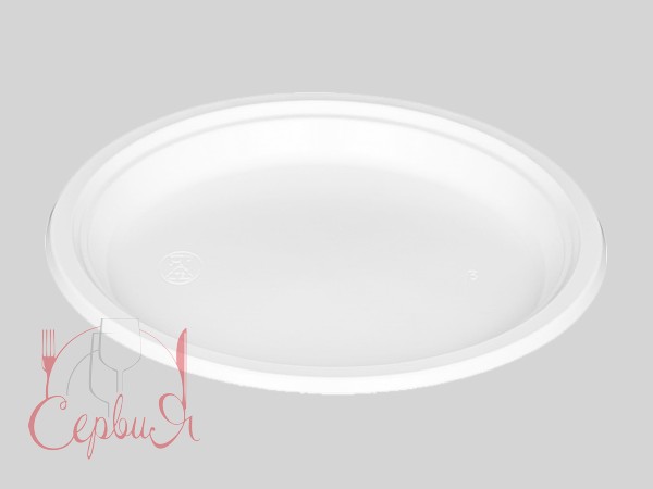 Тарілка 240мм ПРЕМІУМ біла 50шт А_2