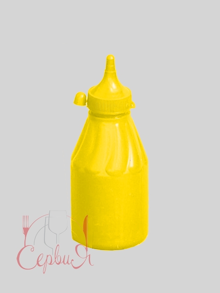 Пляшка пластик. з носиком і ковпачком 250мл жовта Ук Н_2