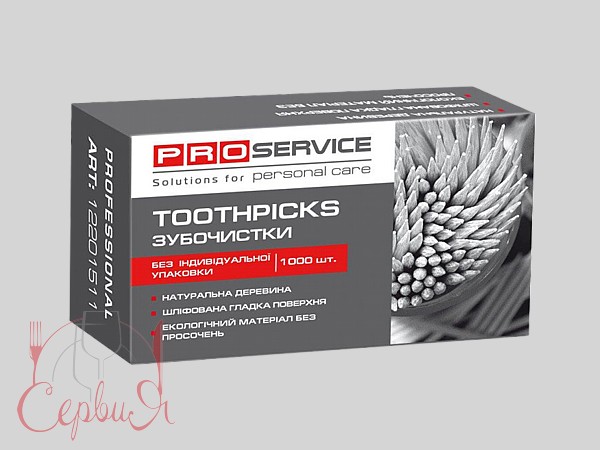 Зубочистки дерев'яні 1000шт PRO 12201511_2