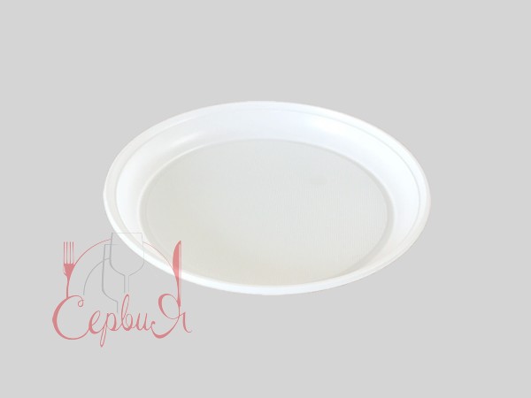 Тарілка 165мм біла 100шт А_2