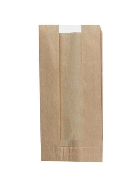 Саше папер. 310х160х80мм крафт з віконцем 100шт 111 ЕП_1