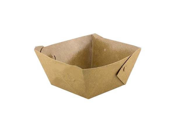 Салатник міні папер. 100х100х45мм КРАФТ ламінір. 10шт АПХ 142213_1