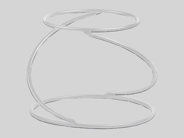 Стійка банкетна Рестам R1 spiral (білий мат)_2