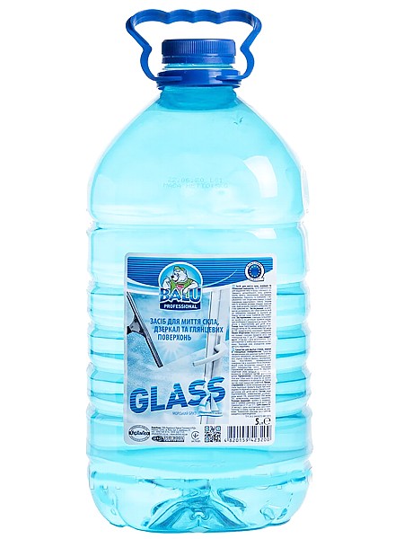 Засіб для миття скла, дзеркал та глянц.поверхонь 5л BALU GLASS РЕТ пляшка_1