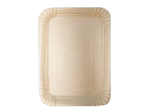 Тарілка картон. 15,5х21,5мм крафт прямокутна 50шт PRO 43116550_1