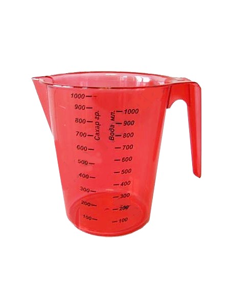 Кружка мерная 1л "Вест" цветная_1