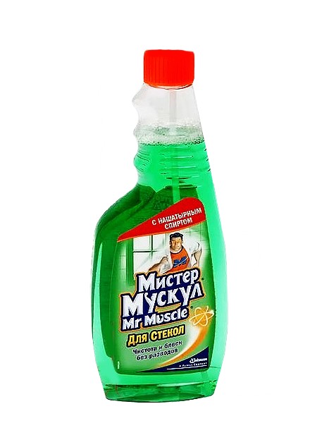 Засіб для миття скла запасний флакон Зелений 500мл ММ_1