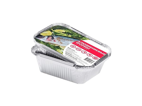 Контейнер з xарчової фольги 145х120х40 ДНО 430мл SP24L 100шт_1