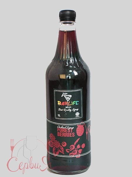 Лісові ягоди сироп 1л (ПЛАСТ.БУТ.) Barlife_2