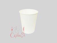 Стакан 175мл паперовий без малюнка 50шт WhiteCup_thumbnail