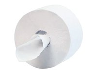 Туалетний папір двошаровий білий 120мх13см з центр.витяжкою Джамбо TJ054 КПК_thumbnail