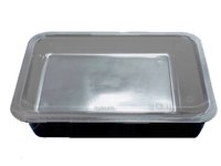 Контейнер РР 227х178х50мм чорний с прозор. кришкою 10шт Т1 А 25917_thumbnail