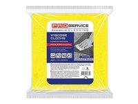 Серветка віскозна 30х38см 10шт жовта PRO 19100202_thumbnail