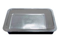 Контейнер РР 227х178х30мм чорний з прозор. кришкою 10шт Т1 А 25915_thumbnail