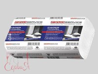 Рушник 2шари Vскладення білий целюлоза 160шт PRO 33700122_thumbnail