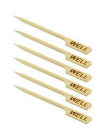 Маркер бамбуковий для м`яса 9см "WELL" (сильна прожарка) 100шт_thumbnail