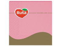 Серветка тришарова рожева 33х33см 20шт Ruta n0611_thumbnail