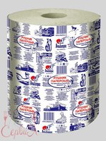 Рушник в рулоні одношаровий 180м 20см сірий Альбатрос_thumbnail