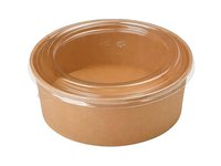 Контейнер папер.д.150, h75мм з прозор.криш. 800мл крафт/крафт 50шт SPT1000KK/T150l_thumbnail