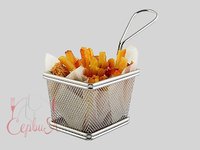 Кошик для фрі прямокутний 125х95х90мм 6222_thumbnail