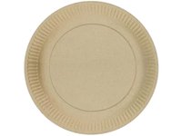 Тарілка картон. 230мм крафт кругла 25шт АПХ_thumbnail
