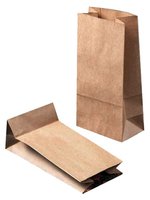 Пакет паперовий дно 200х90х60мм крафт б/ручек б/малюнку 50шт ЭКО_thumbnail