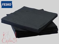 Серветка двошарова чорна 32,5х32,5см 250шт Ruta k0547_thumbnail