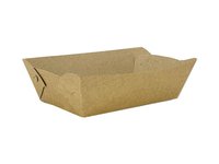 Тарілка-човник папер. 180х100х45мм КРАФТ ламінір. 10шт АПХ 142179_thumbnail