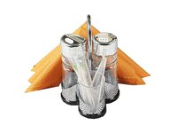 Набір для спецій пластик 4пр. (сіль/перець/серветн./зубоч.) 18368_thumbnail