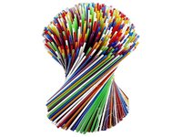 Соломка для мохіто 26,5смх3мм без згину 4 кольори 300шт_thumbnail