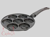 Пательня з антиприг. покриттям 24см для оладок СО-24П Смайли Біол_thumbnail