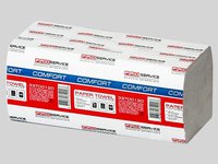 Рушник 2шари Vскладення білий целюлоза 160шт PRO 33700120_thumbnail