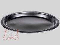 Тарілка ОВАЛ 310мм чорна 27гр 50шт А_thumbnail
