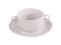 Бульонница 300мл с блюдц. (160мм) Castel-FBC (сл.кость)_thumbnail