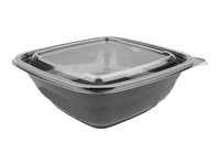 Контейнер РЕТ 190х190х41,5мм чорный з прозор.кришкою 750мл 10шт 015024/015029_thumbnail