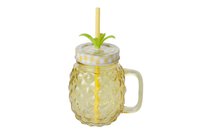 Банка 380мл з ручкою і соломкою "Ананас" C&T 3803630_thumbnail