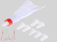 Насадки для кондитерського мішка 8шт+мішок+ перехідник 16414_thumbnail