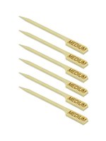 Маркер бамбуковий для м`яса 9см "МEDIUM" (середня прожарка) 100шт_thumbnail