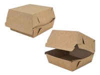 Бокс картон.для бургера крафт крафт 110х110х80мм 100шт АПХ 142401_thumbnail