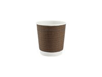 Стакан 110мл паперовий гофра коричневий 25шт АПХ 122194_thumbnail