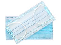 Маска медична спанбонд однораз. тришарова блакитна_thumbnail