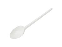 Ложка чайна біла 12см 100шт А_thumbnail