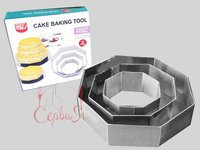 Набір форм кондіт. нерж.Восьмигранник h4,5см 20х20/15х15/10х10см 3шт 19313_thumbnail